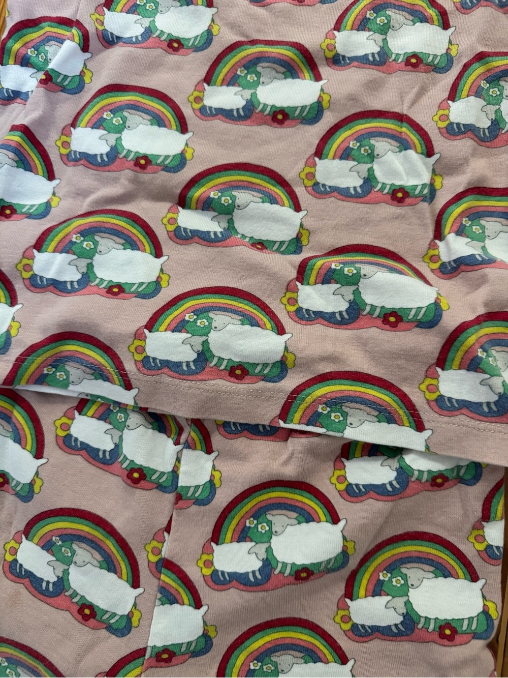 Mini Boden Rainbow and Sheep PJ Set - Picture 2 of 4